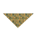 Kawaii Tropik Puppy & Bone Pattern Pet Bandana | Cute Dog Faces