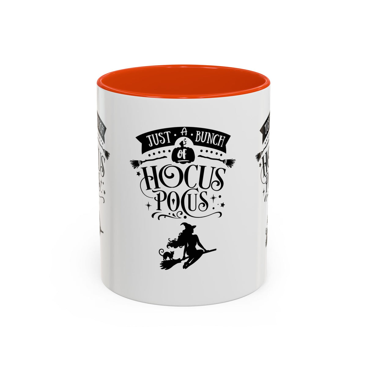 Halloween Just A Bunch Of Hocus Pocus Colored Rimmed Mug