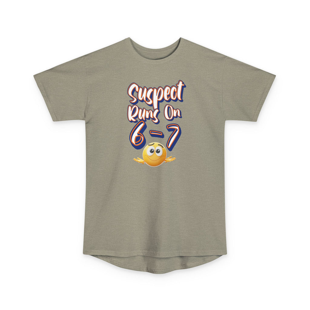 Suspect Runs On...6-7 Meme Style Graphic Tee