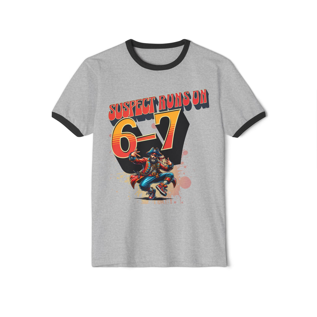 Suspect Runs On 6-7 Pirates Ringer Tee
