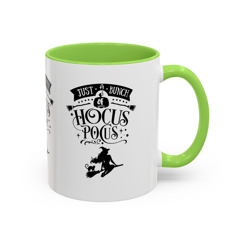 Halloween Just A Bunch Of Hocus Pocus Colored Rimmed Mug