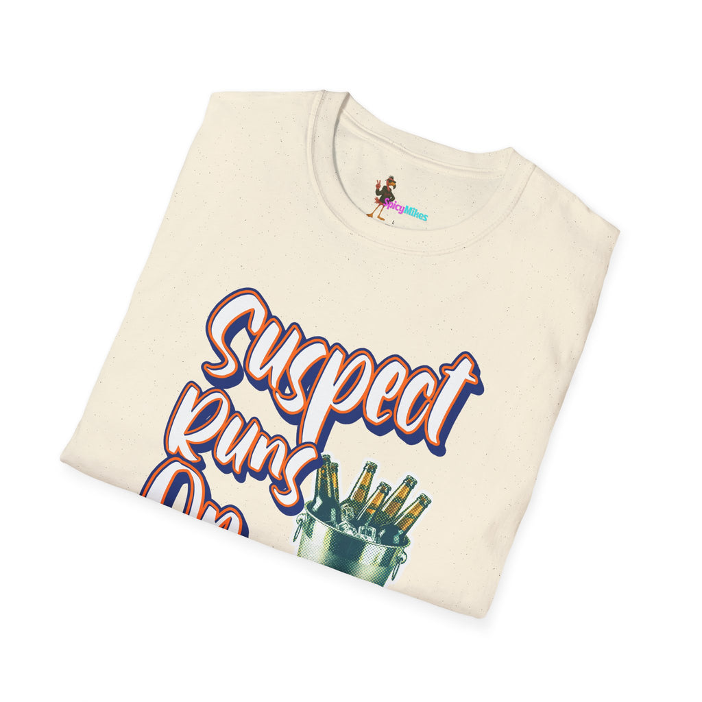 Suspect Runs On Cheap Beer Graphic Tee