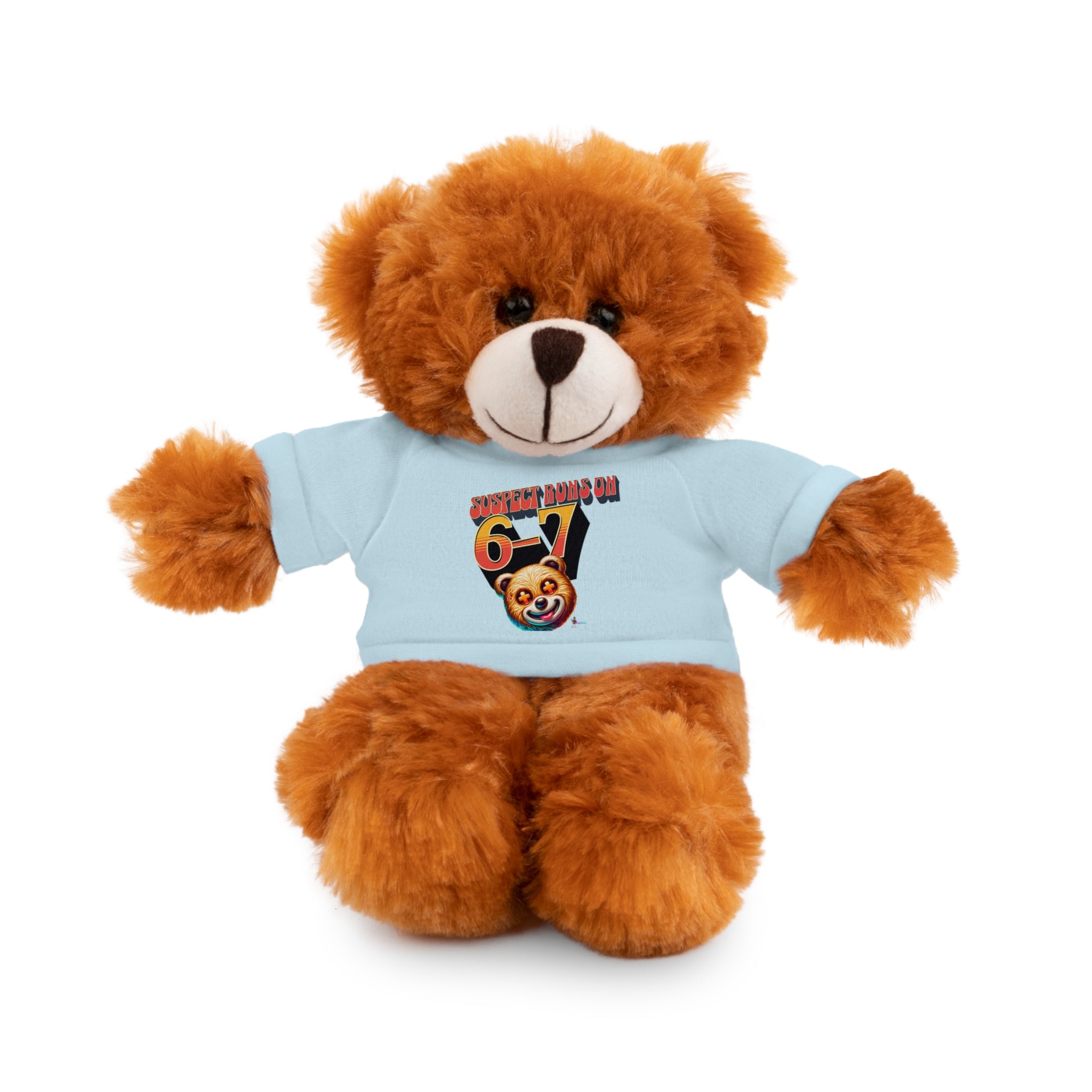 6-7 Teddy Bear wearing Tee – Cute Plush Gift for Kids