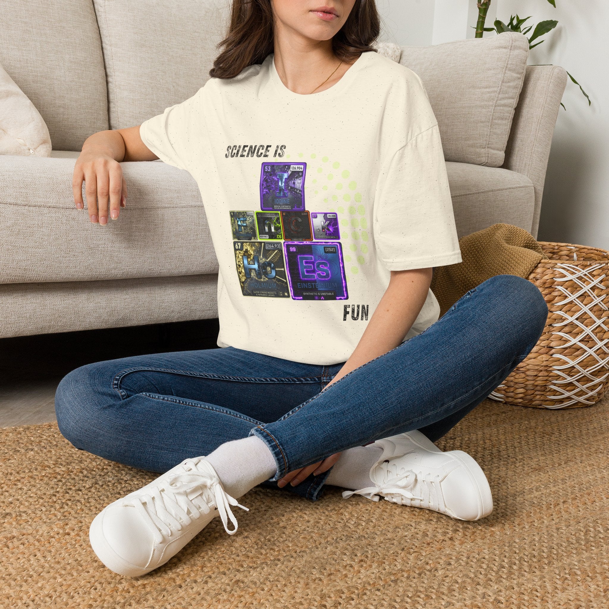 Science Is Fun T-Shirt — Playful Periodic Table Graphic Tee for STEM Lovers