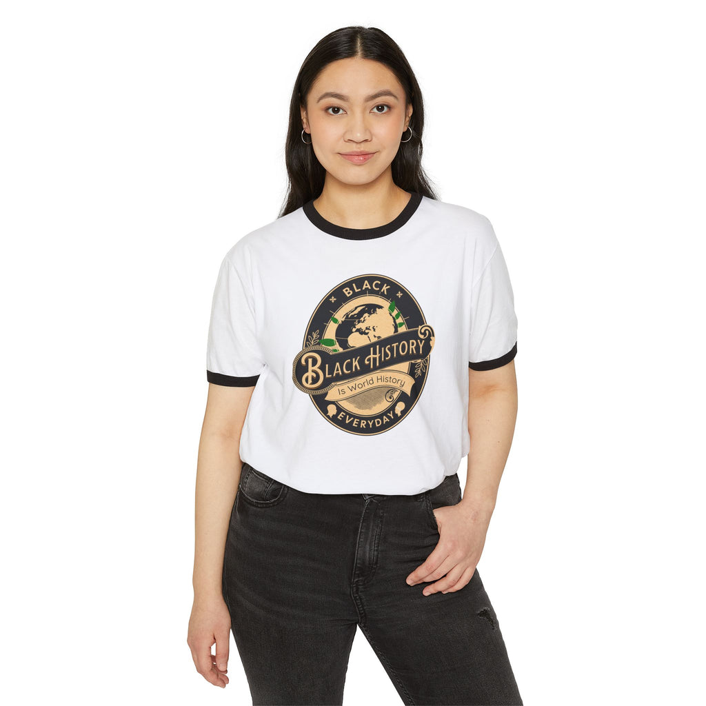 Black History is World History Everyday Ringer T-Shirt