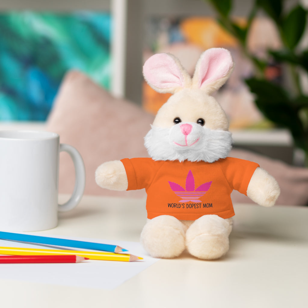 Teddy Bear – "World's Dopest Mom" Adult Plush with Tee for 420 moms