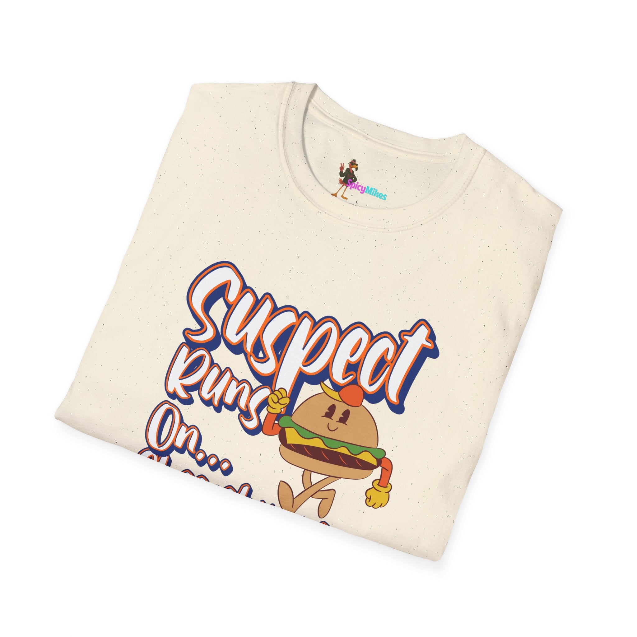 Suspect Runs On...Cheeseburgers Graphic Tee