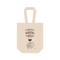 Double Wine Tote – "Technically It’s a Serving of Fruit" Reusable Wine Bottle Carrier