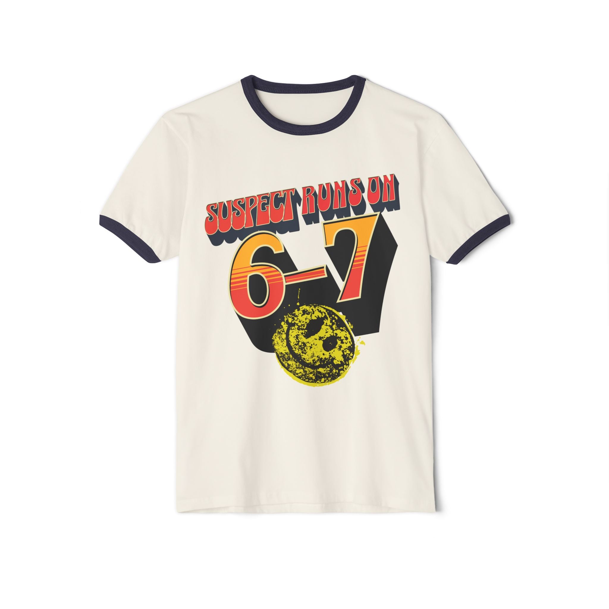 Suspect Runs On 6-7 Smiles Ringer T-Shirt