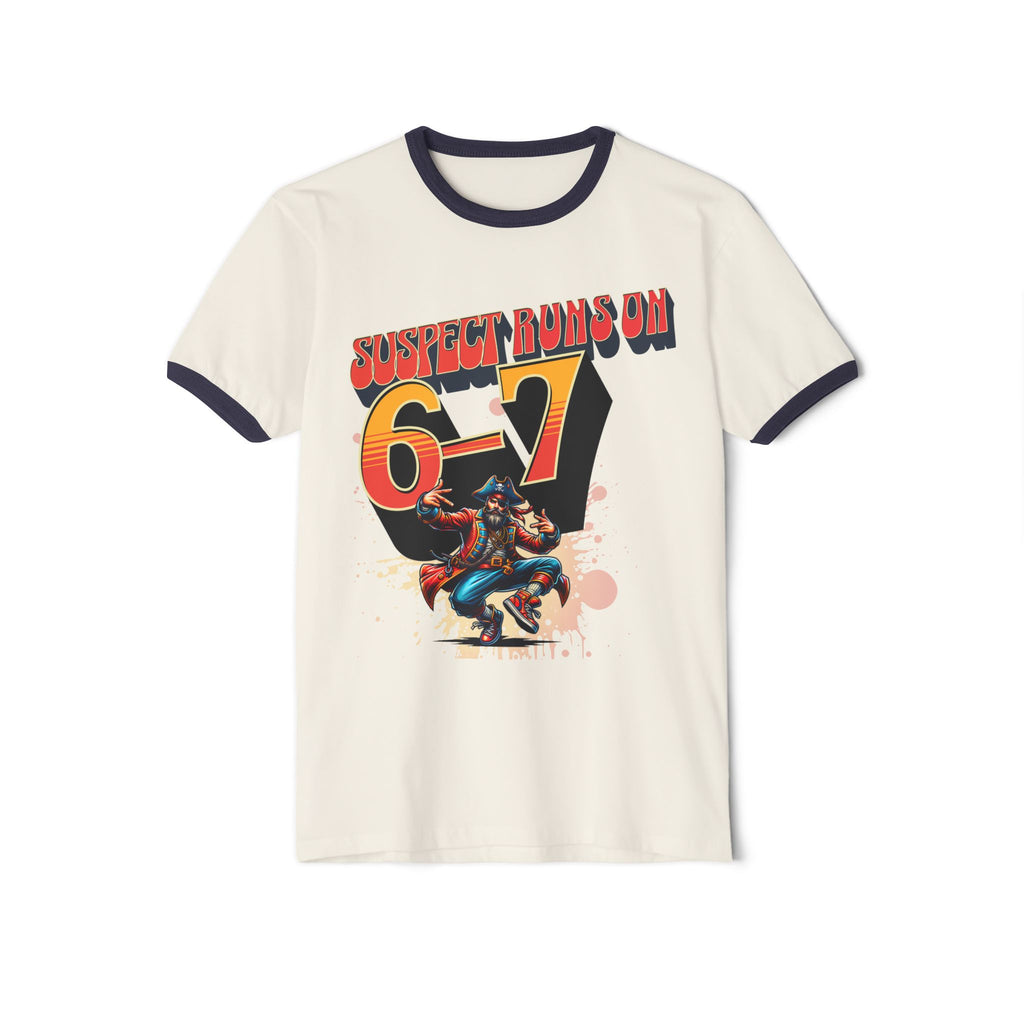 Suspect Runs On 6-7 Pirates Ringer Tee