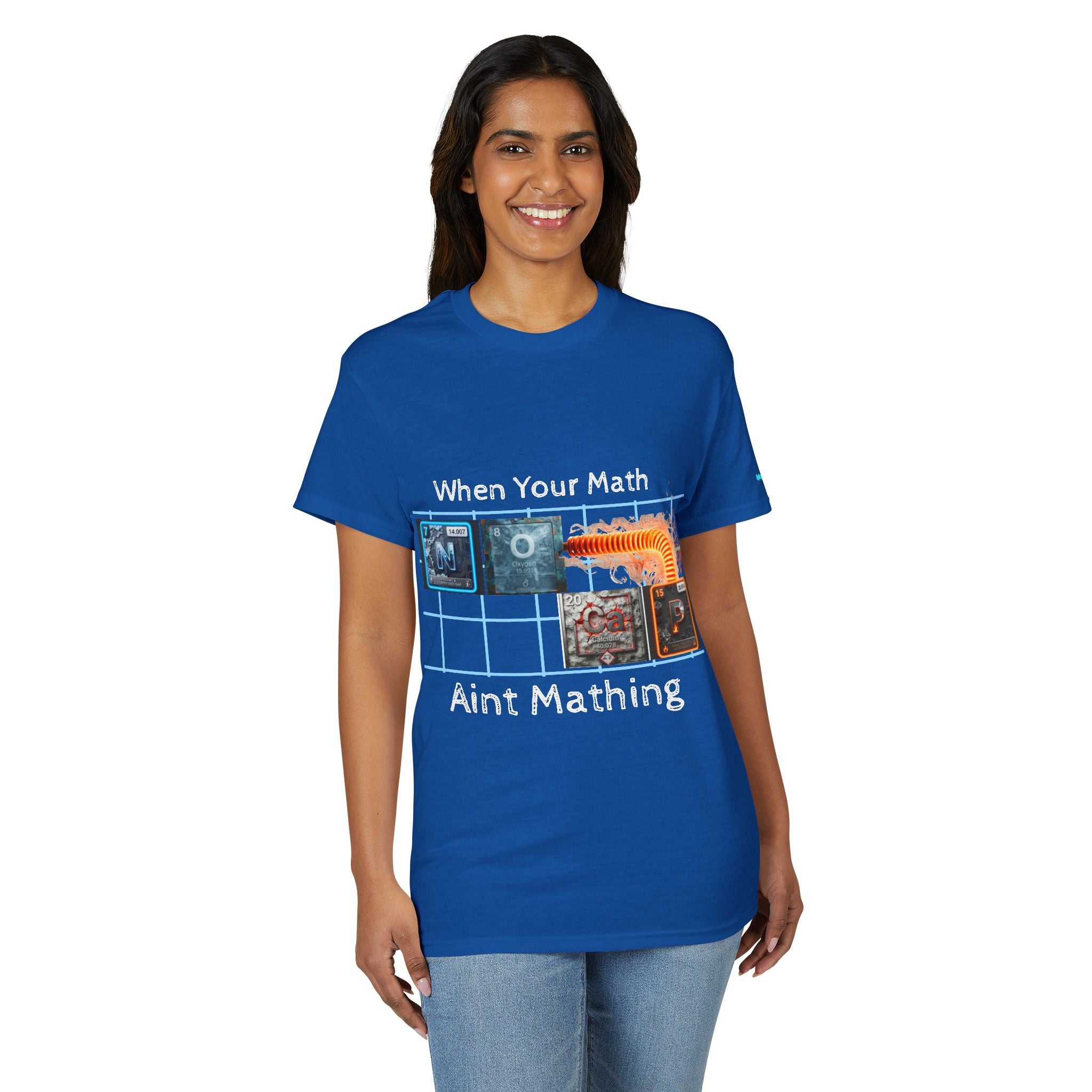 Periodic table "No Cap" When Your Math Ain't Mathing T-Shirt — Funny Math Meme Tee