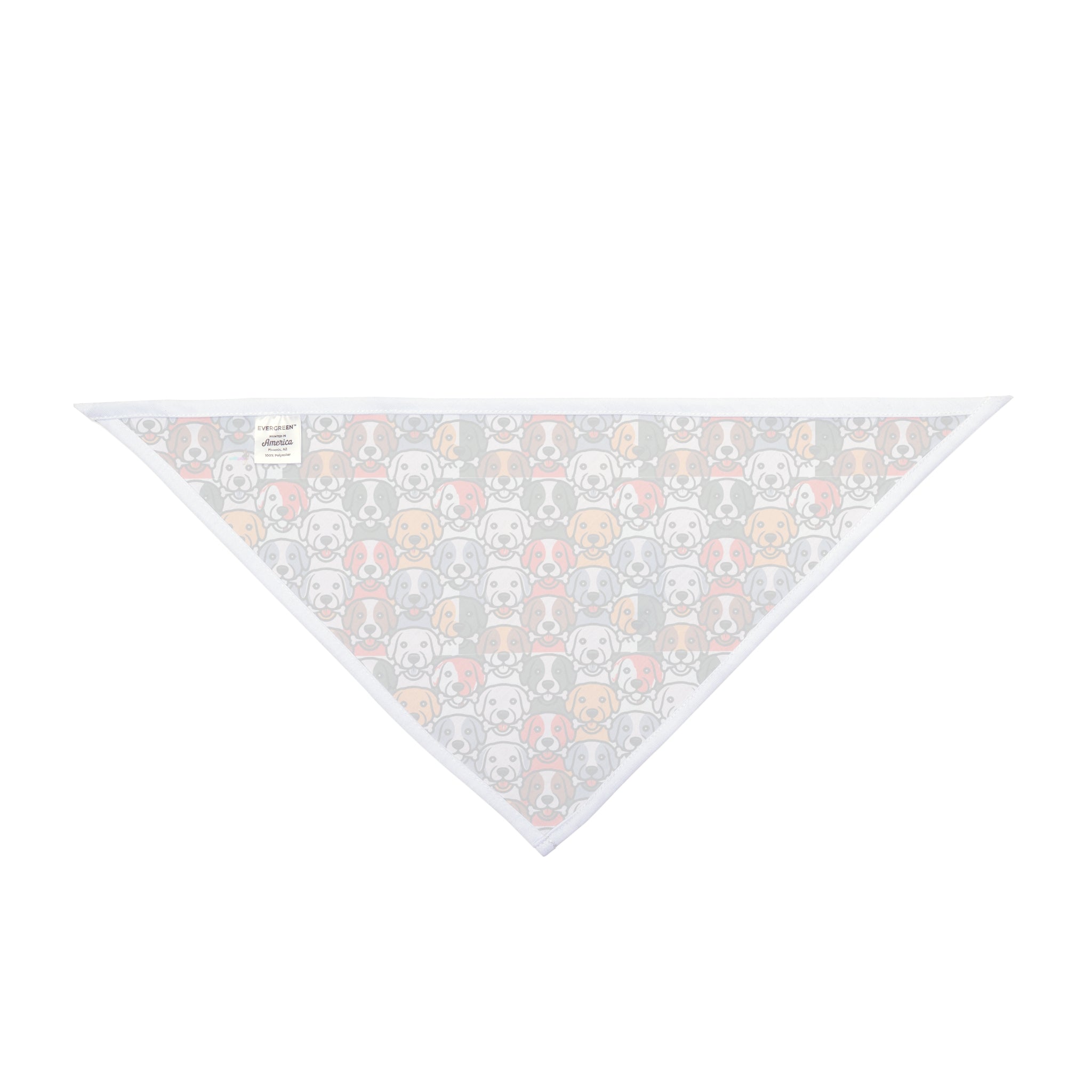 Art Deco Dog Faces Patterned Pet Bandana — Cute Colorful Puppy Print for Small & Large Dogs
