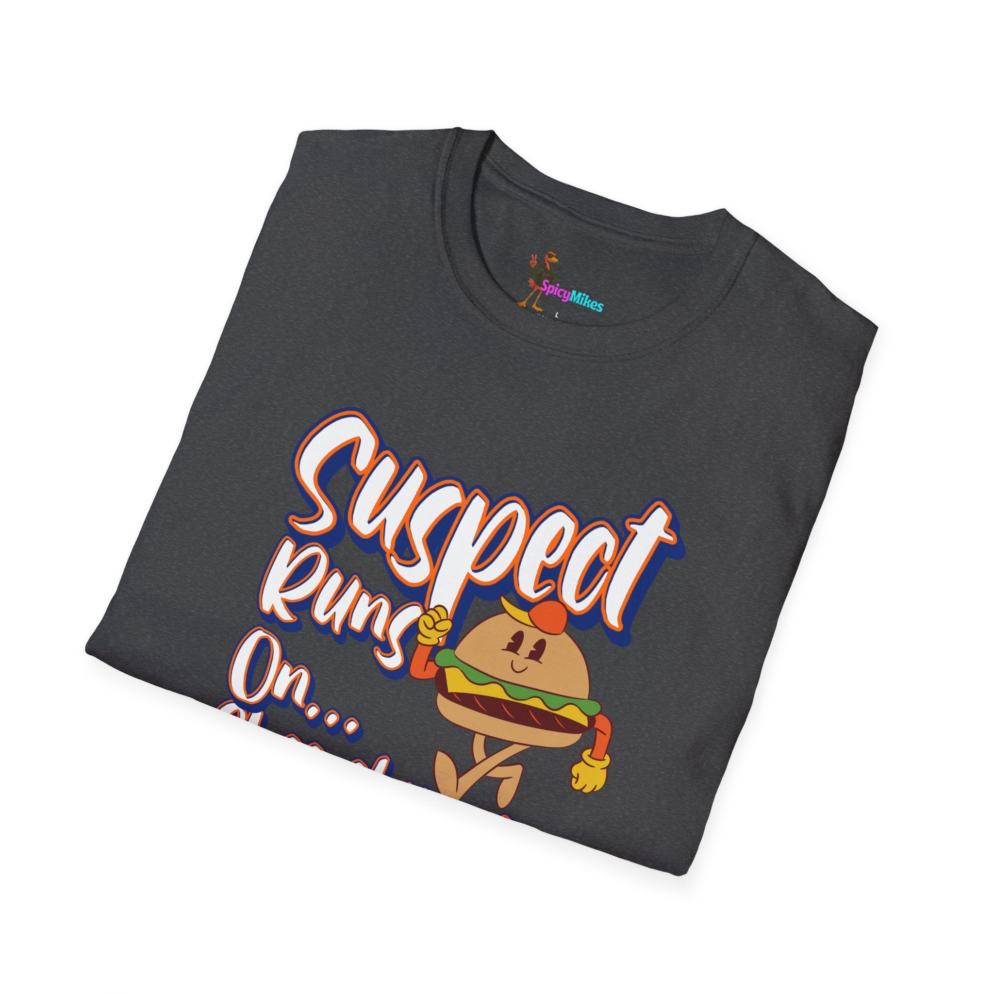 Suspect Runs On...Cheeseburgers Graphic Tee