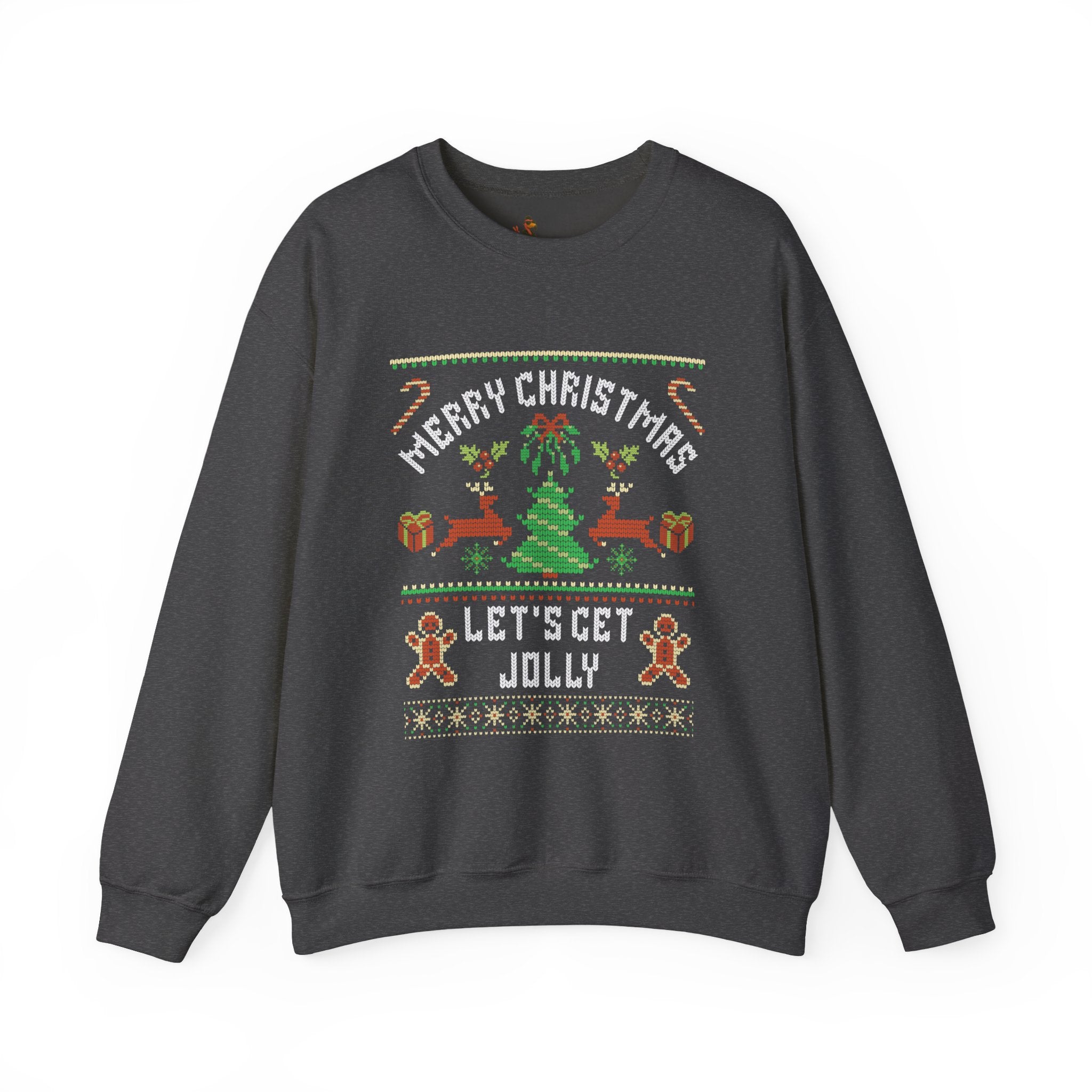 Christmas 'Let's Get Jolly' Crewneck Ugly Sweatshirt