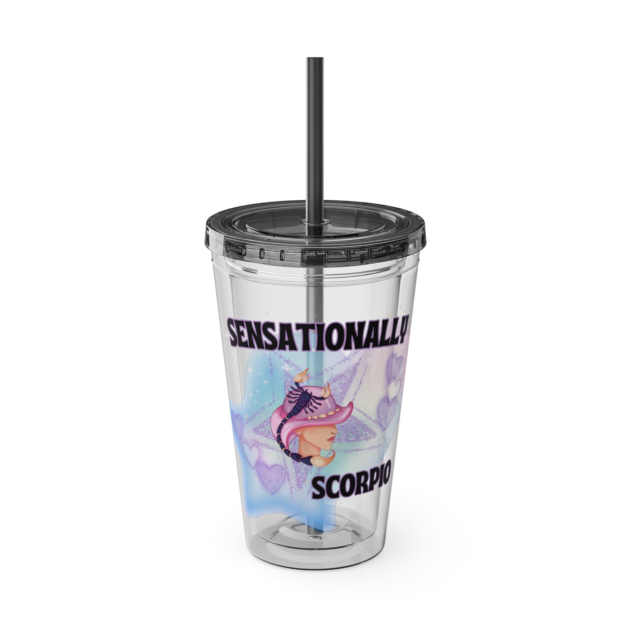 Sensationally Scorpio Zodiac Tumbler with Straw 16oz