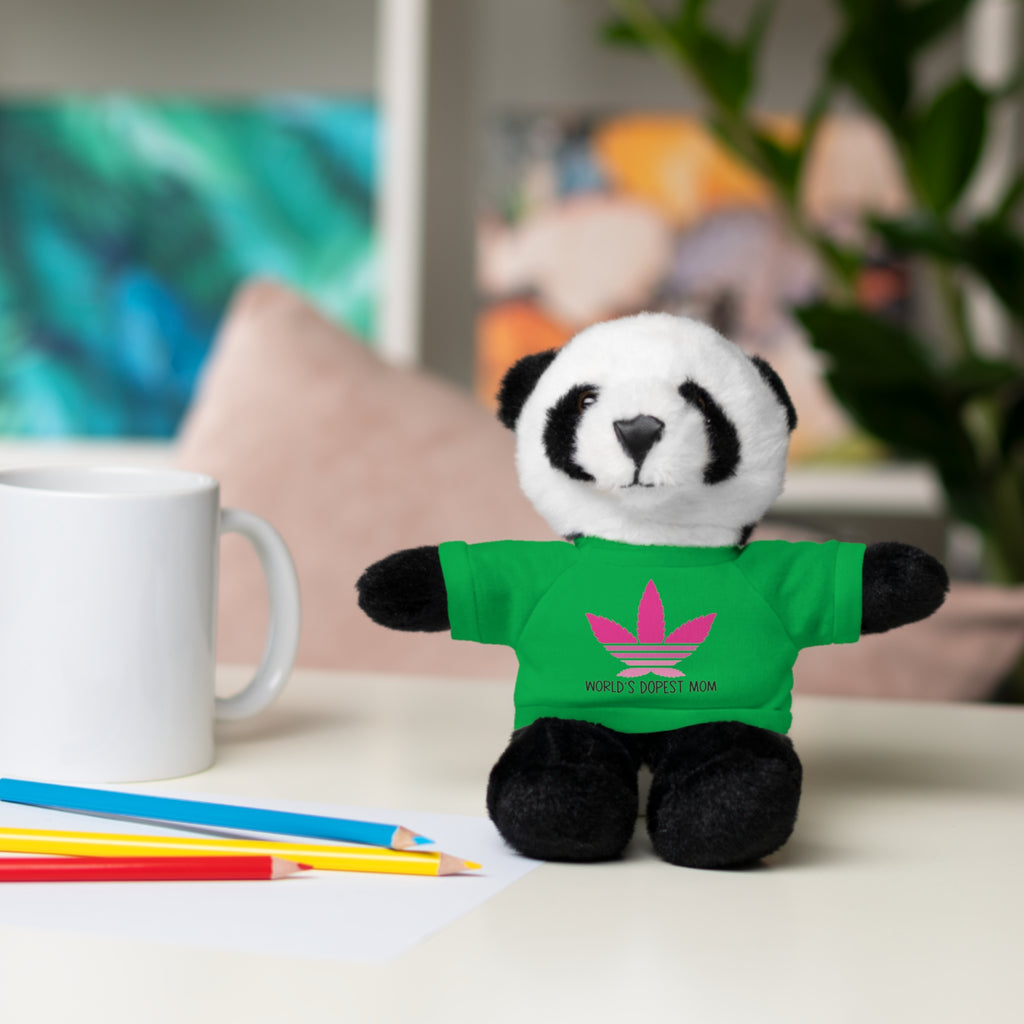 Teddy Bear – "World's Dopest Mom" Adult Plush with Tee for 420 moms