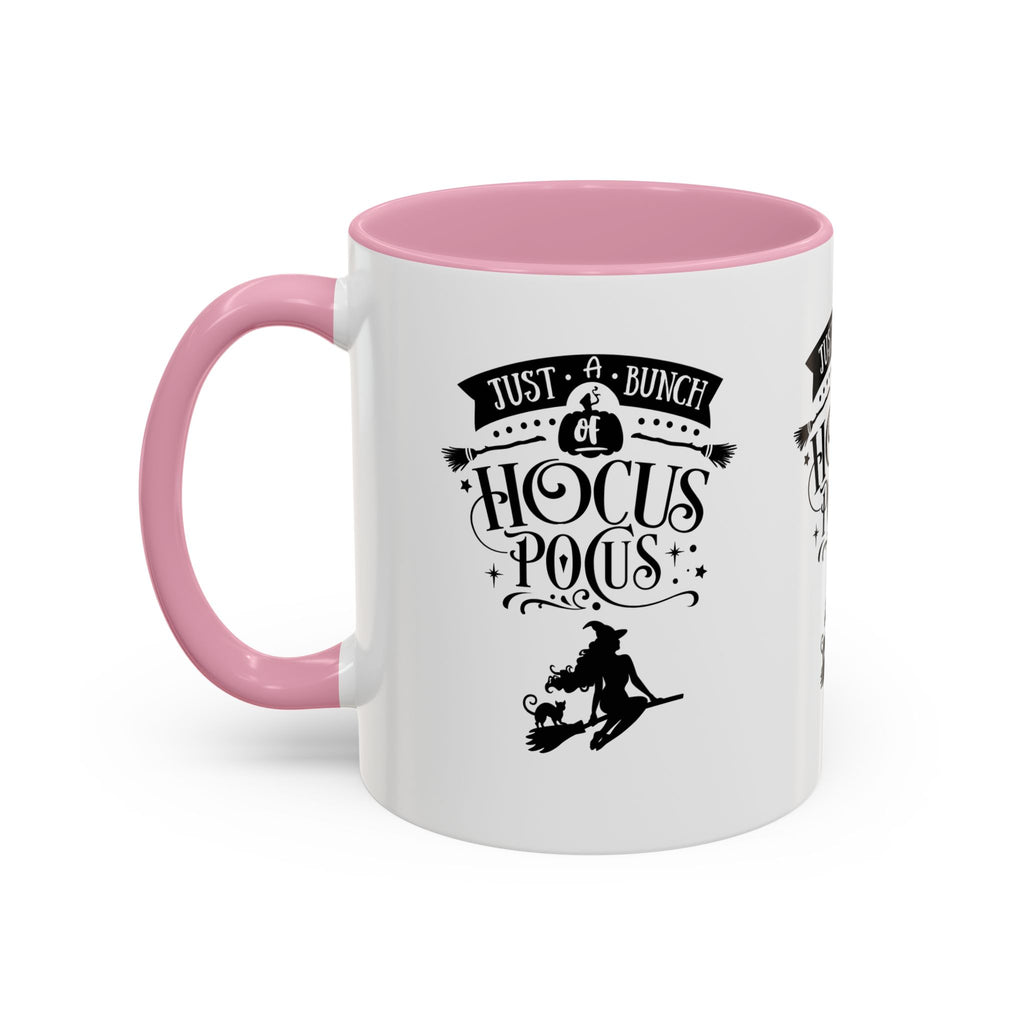 Halloween Just A Bunch Of Hocus Pocus Colored Rimmed Mug