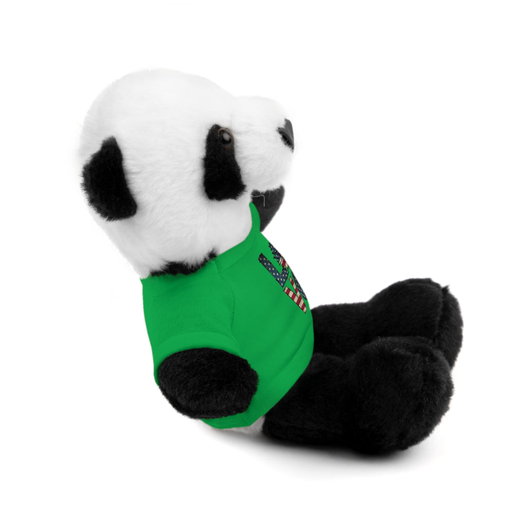 Patriotic 'LOVE' Plush Bear with Tee — Cute Stuffed Animal Gift