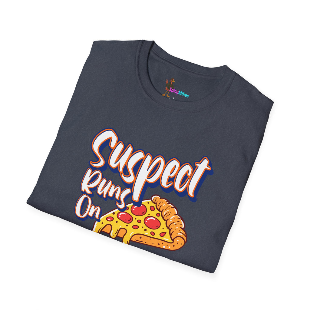 Suspect Runs On...Cold Pizza Cheesy Graphic Tee