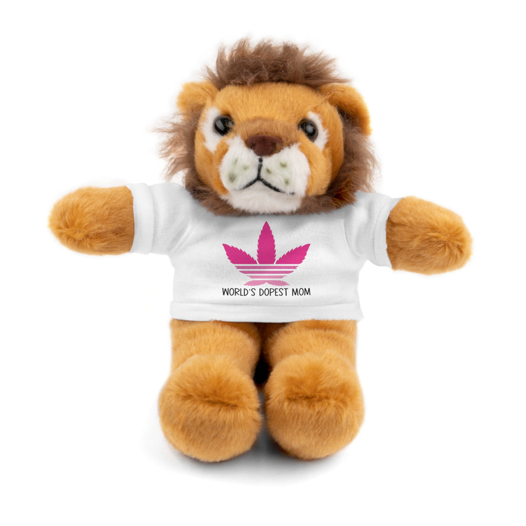 Teddy Bear – "World's Dopest Mom" Adult Plush with Tee for 420 moms