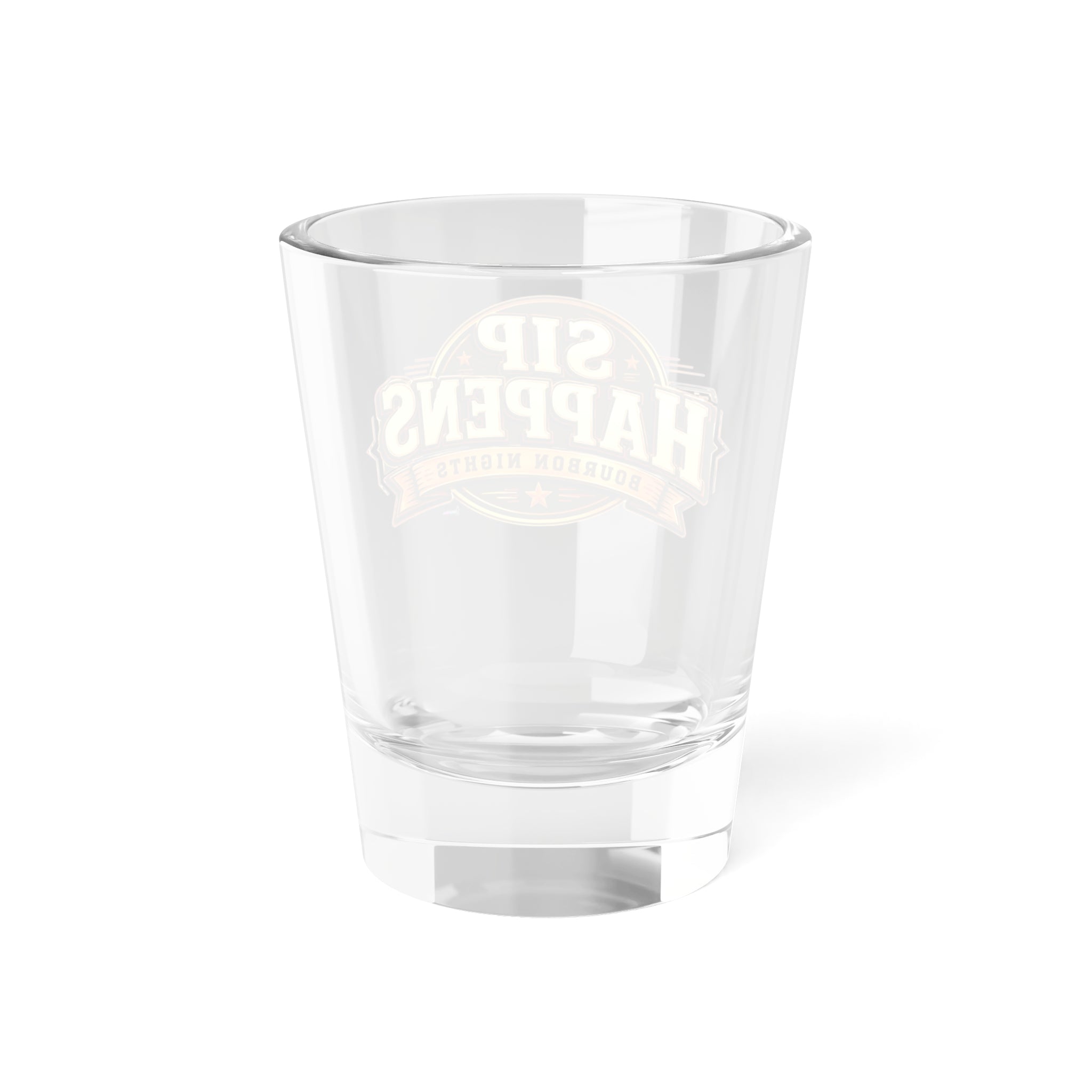 "Sip Happens" Bourbon Nights 1.5oz Shot Glass -