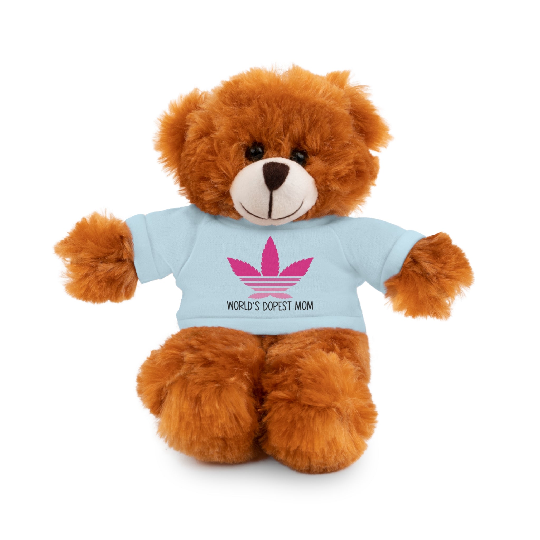 Teddy Bear – "World's Dopest Mom" Adult Plush with Tee for 420 moms