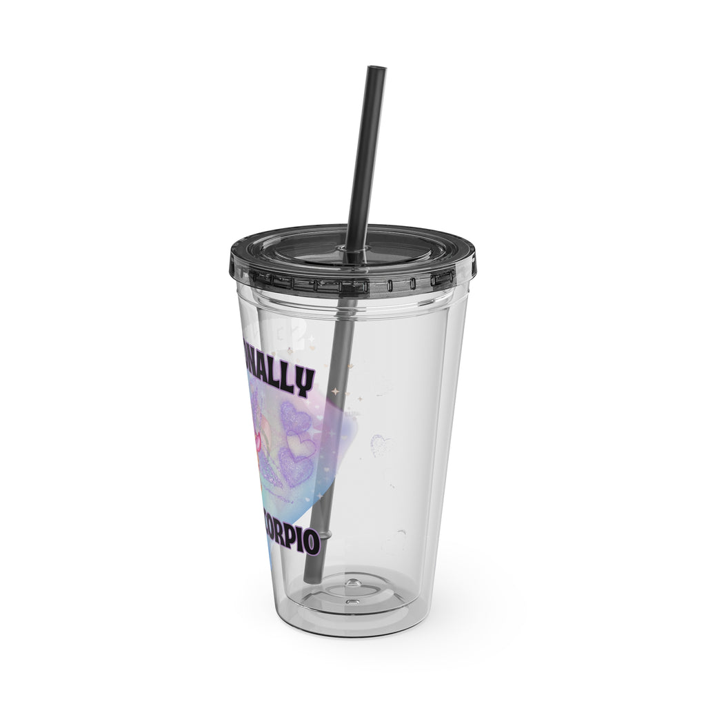 Sensationally Scorpio Zodiac Tumbler with Straw 16oz