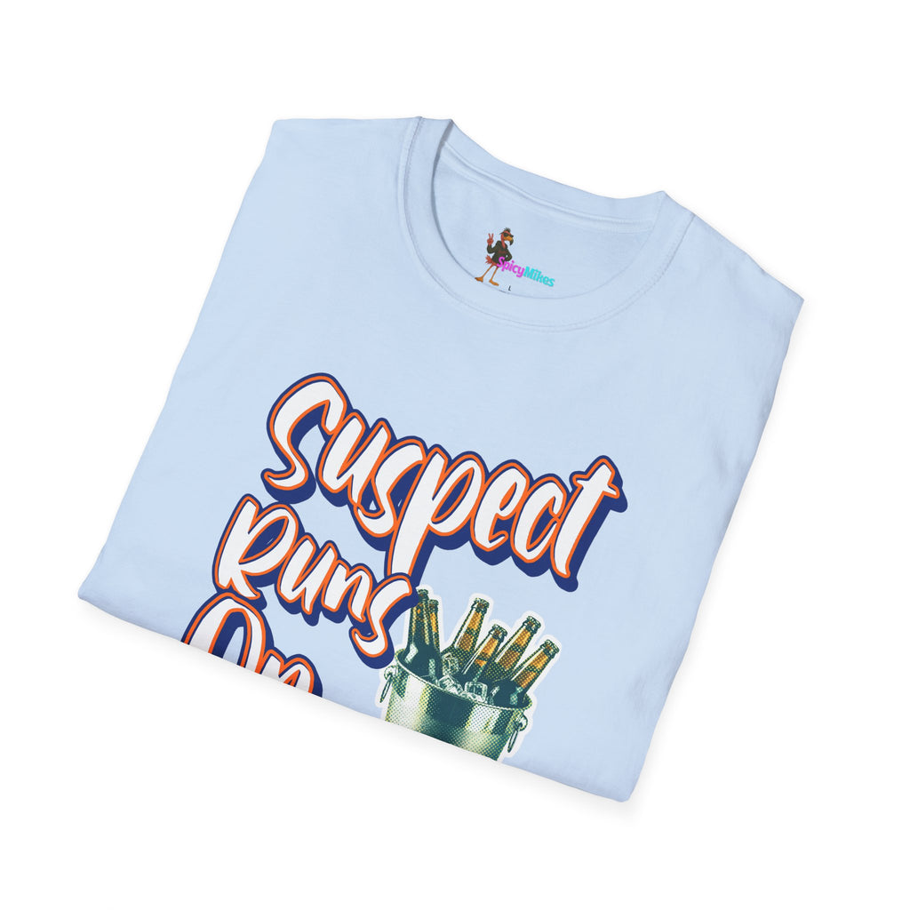 Suspect Runs On Cheap Beer Graphic Tee