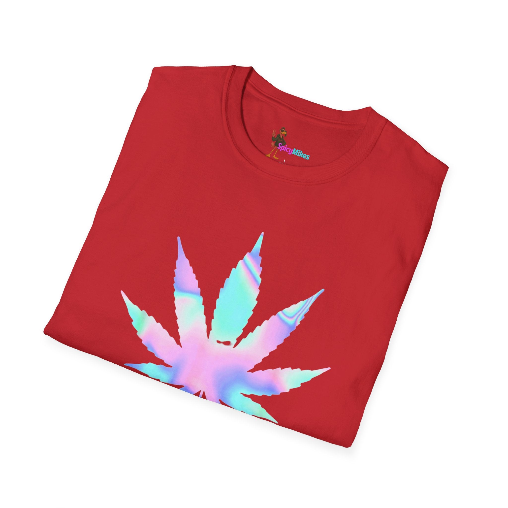 High Maintenance Pastel Tie-Dye Cannabis Leaf Tee