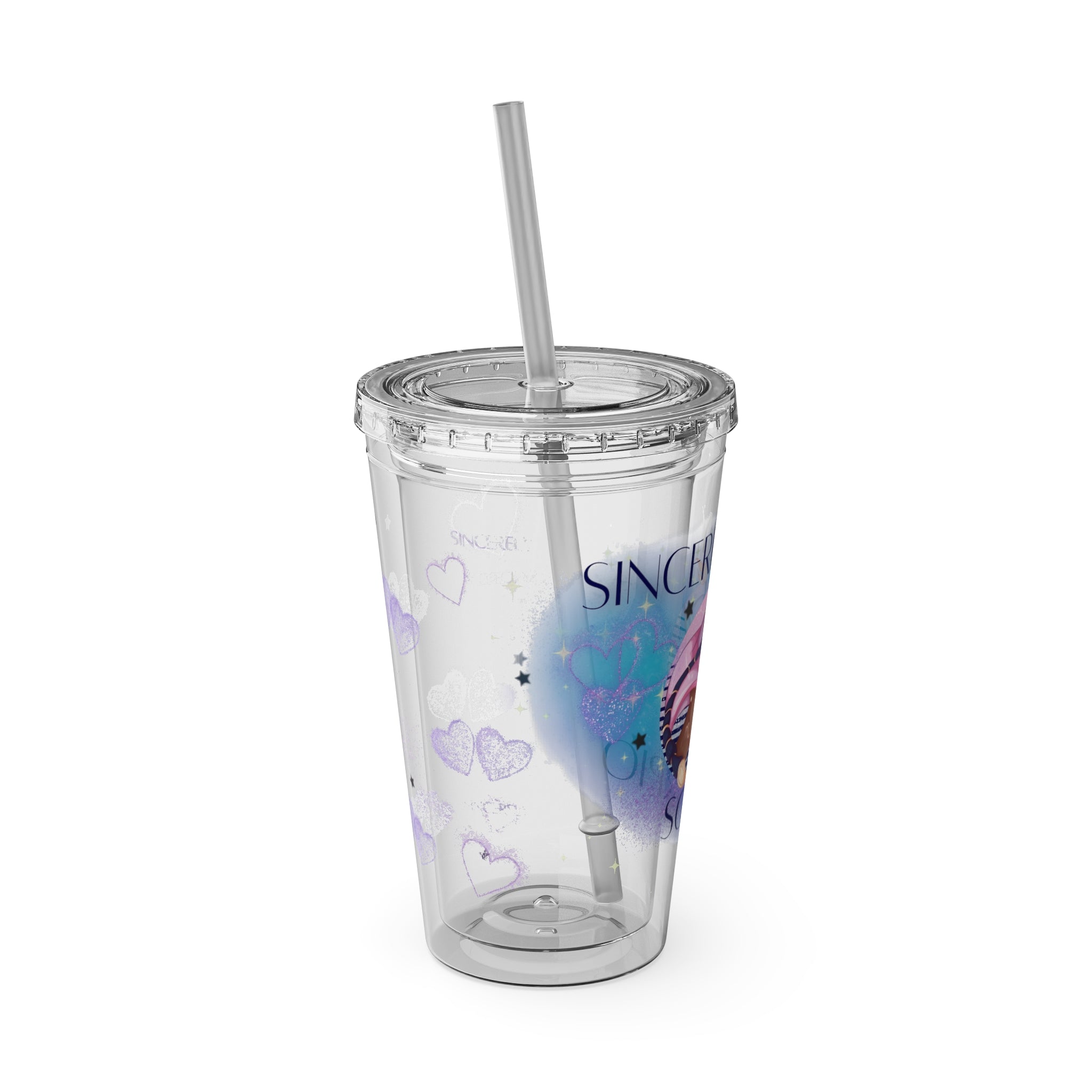 Sincerely Scorpio Zodiac Sunsplash Tumbler with Straw - 16oz