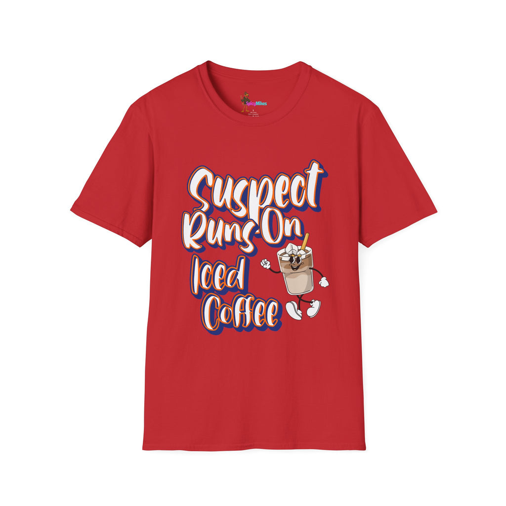 Suspect Runs On... Iced Coffee Graphic T-shirt