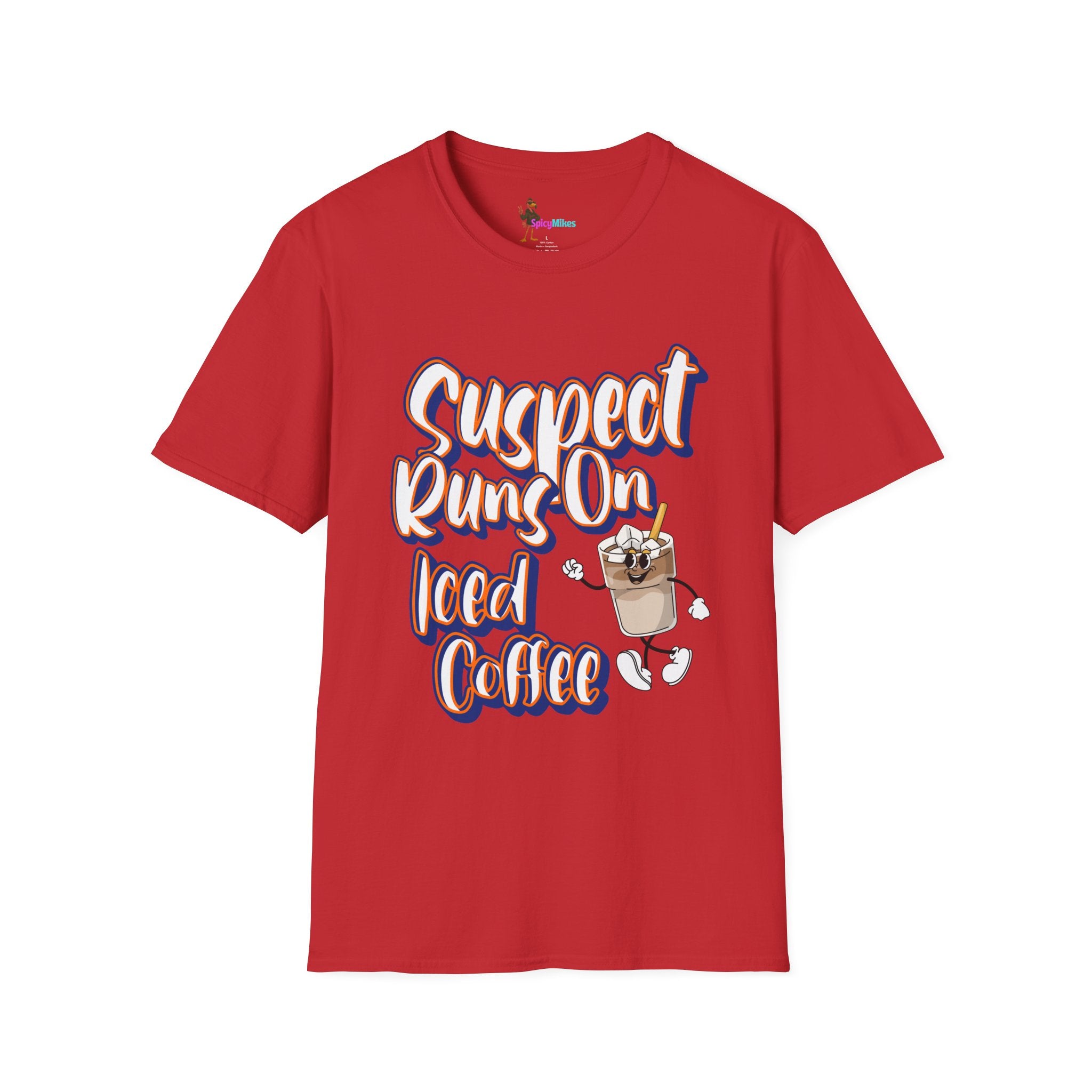Suspect Runs On... Iced Coffee Graphic T-shirt
