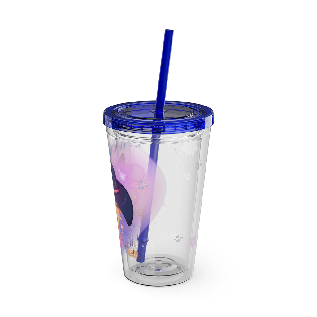 Lavishly Libra Zodiac Sunsplash 16oz Tumbler with Straw