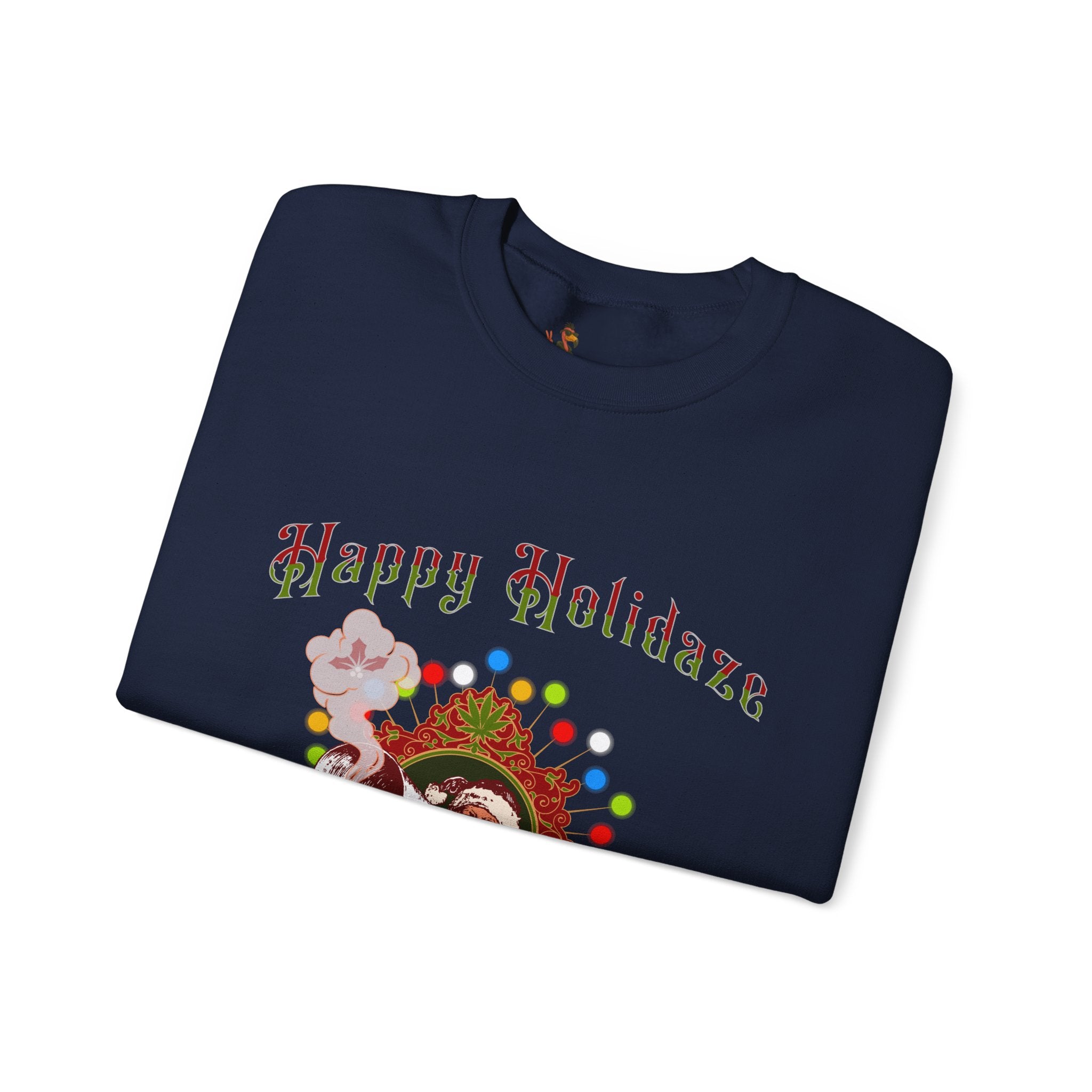"Happy Holidaze" Retro Christmas Sweatshirt