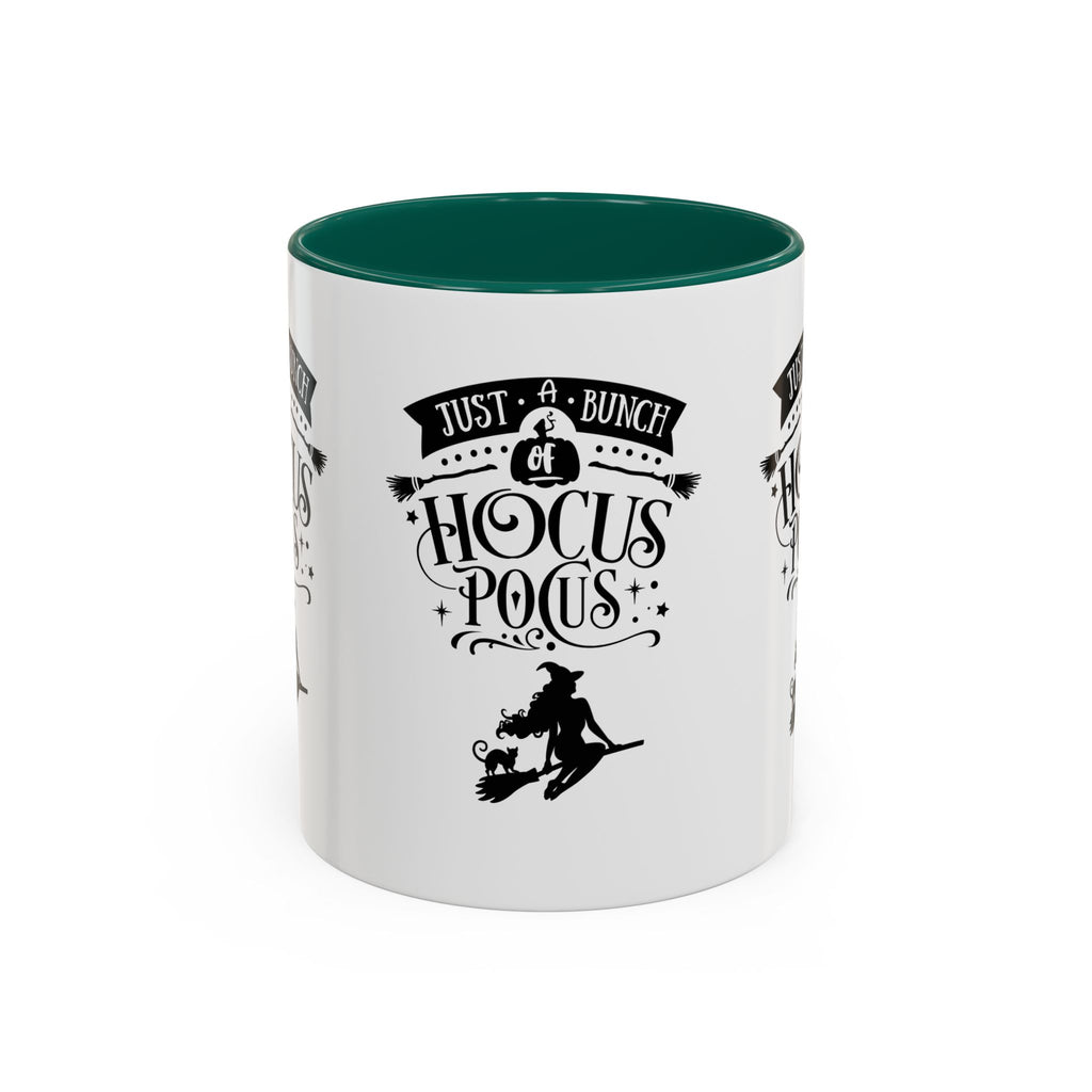 Halloween Just A Bunch Of Hocus Pocus Colored Rimmed Mug
