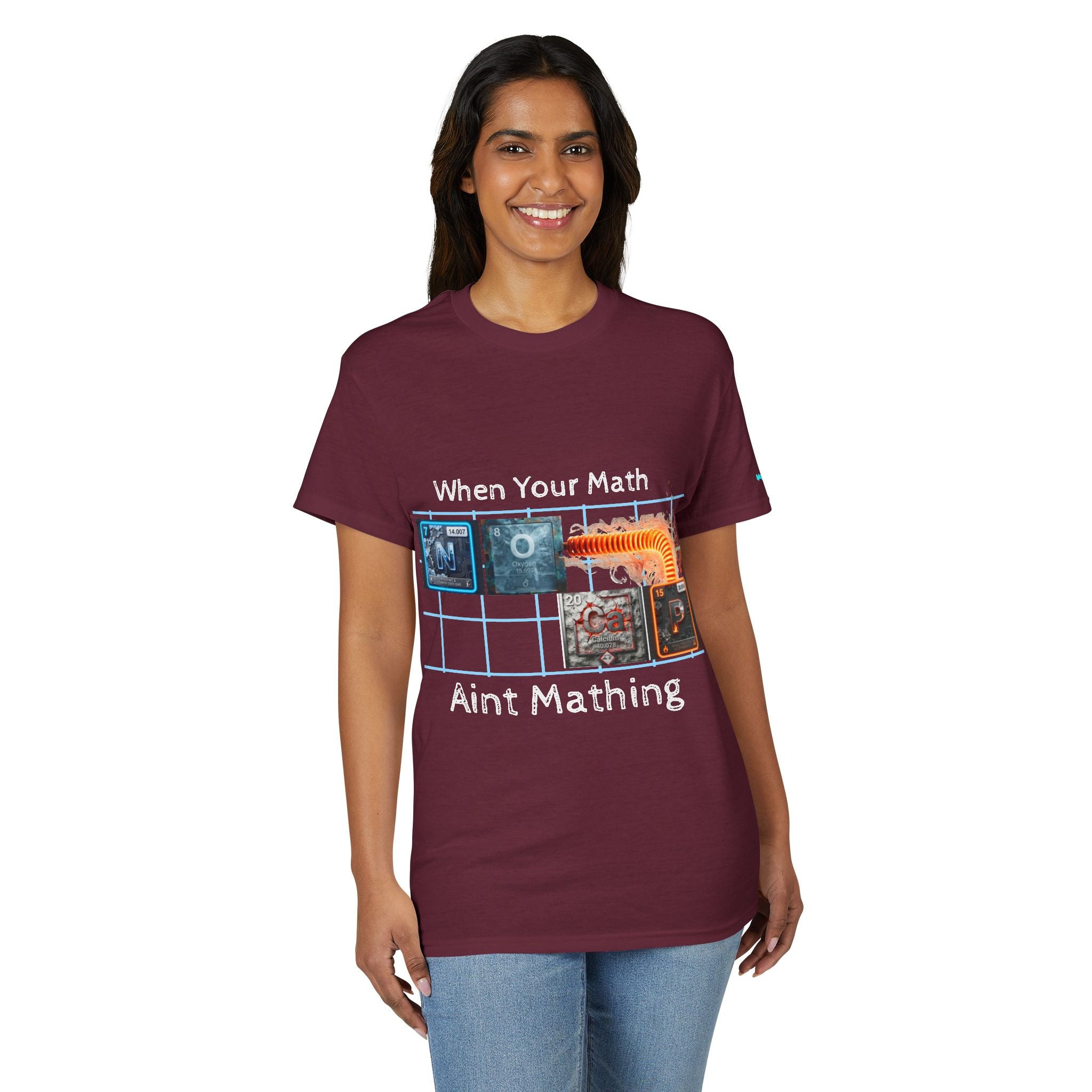 Periodic table "No Cap" When Your Math Ain't Mathing T-Shirt — Funny Math Meme Tee