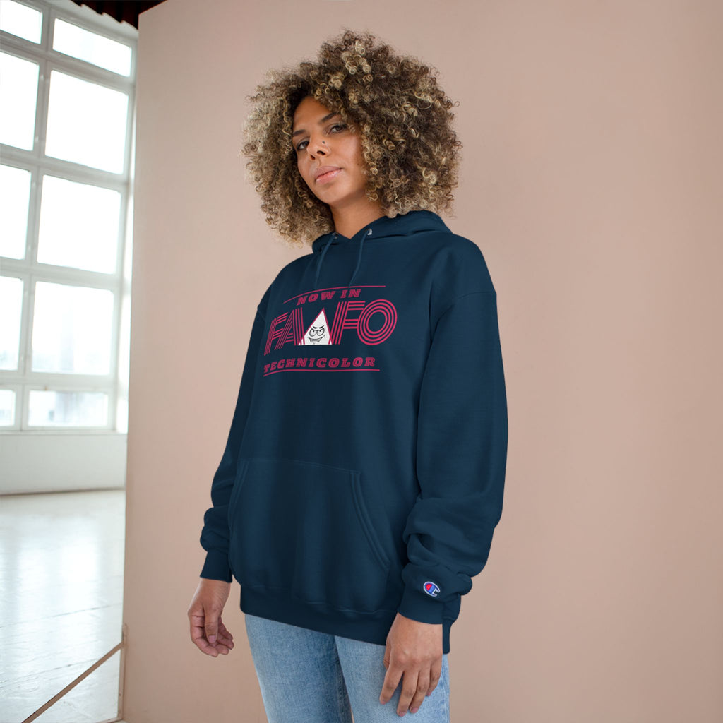Now in Technicolor FAAFO Bold Champion Hoodie