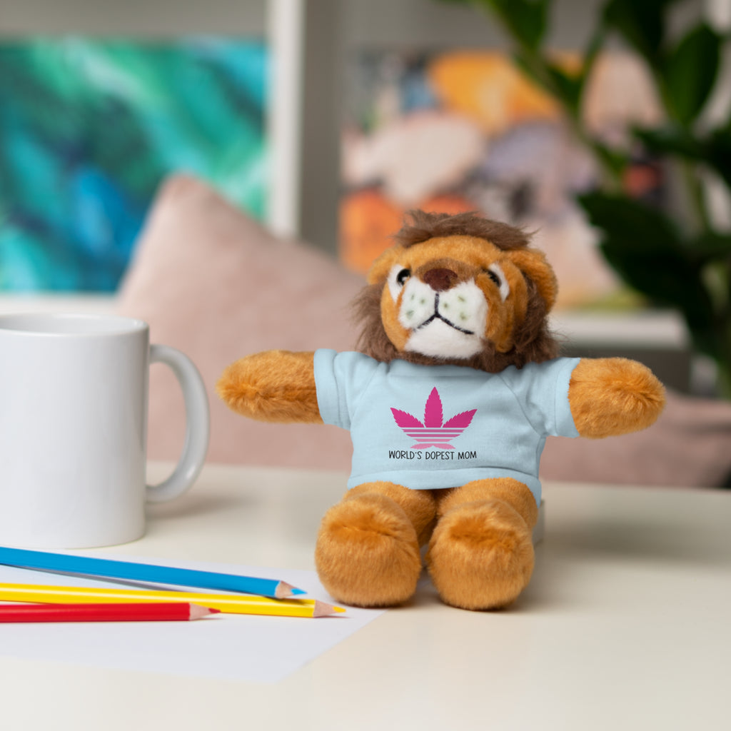 Teddy Bear – "World's Dopest Mom" Adult Plush with Tee for 420 moms