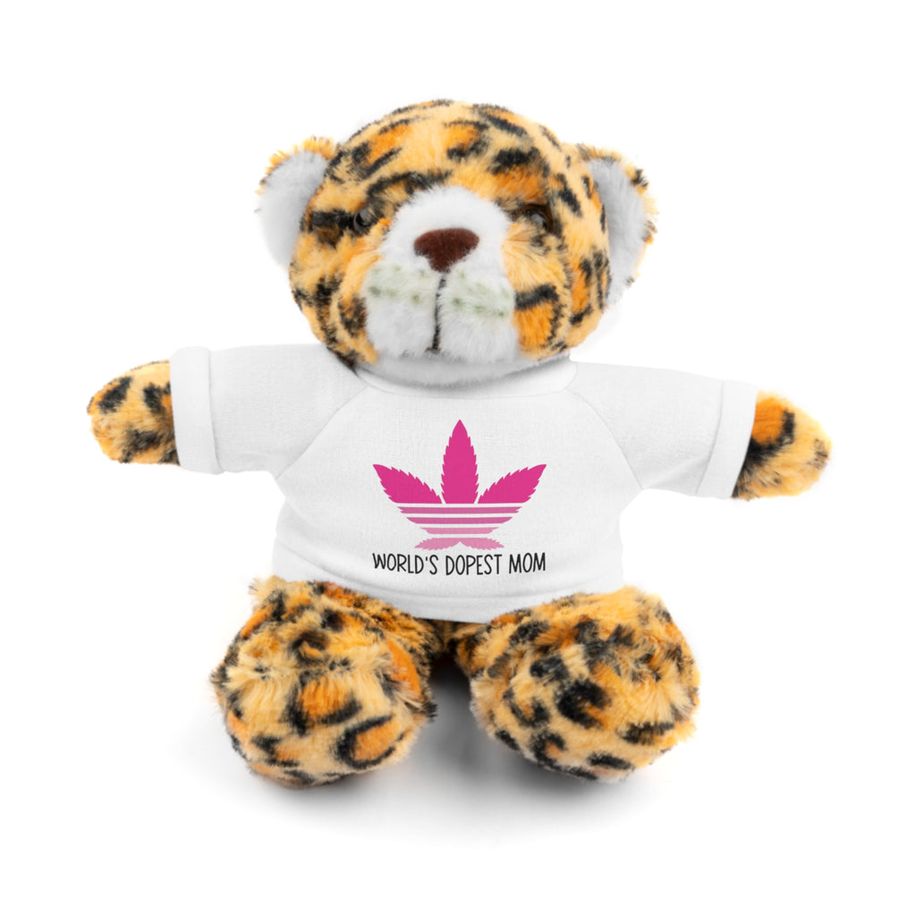 Teddy Bear – "World's Dopest Mom" Adult Plush with Tee for 420 moms
