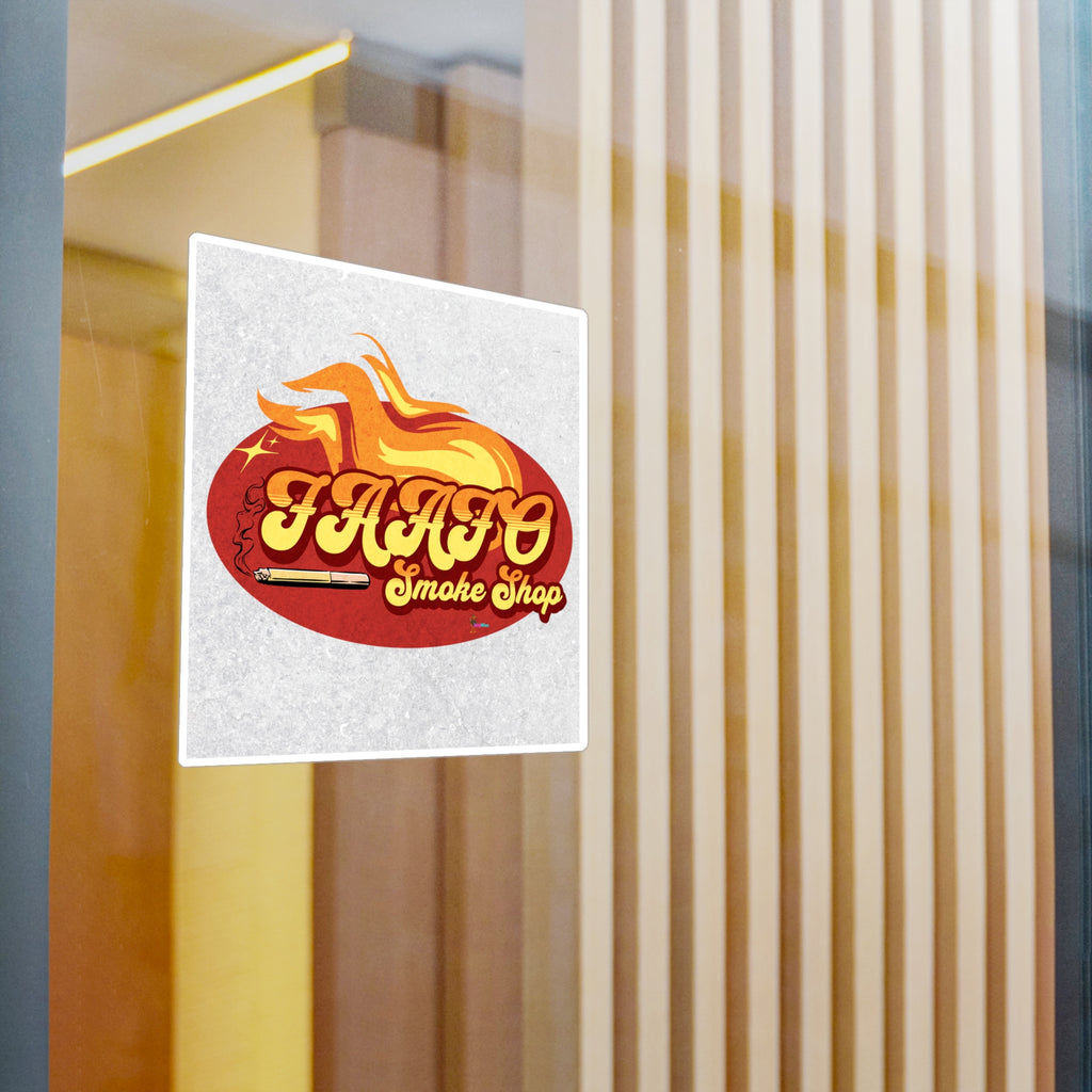 FAAFO Smoke Shop' Flame Vinyl DecalSticker