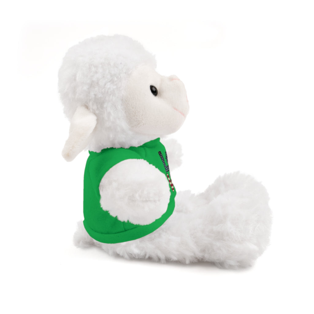 Patriotic 'LOVE' Plush Bear with Tee — Cute Stuffed Animal Gift