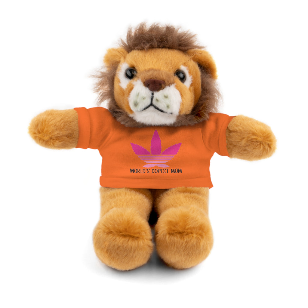 Teddy Bear – "World's Dopest Mom" Adult Plush with Tee for 420 moms