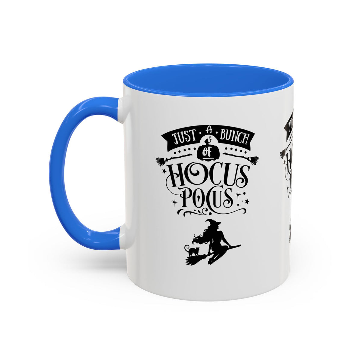 Halloween Just A Bunch Of Hocus Pocus Colored Rimmed Mug