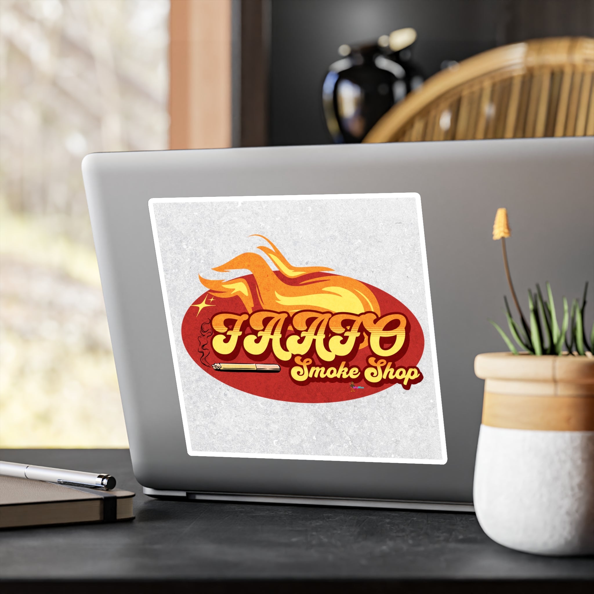 FAAFO Smoke Shop' Flame Vinyl DecalSticker