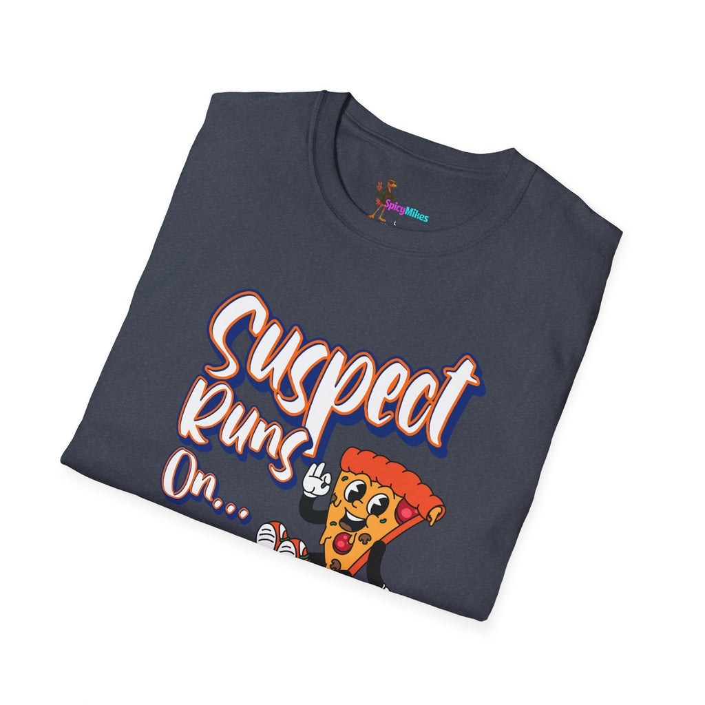 Suspect Runs On...Cold Pizza Graphic Tee