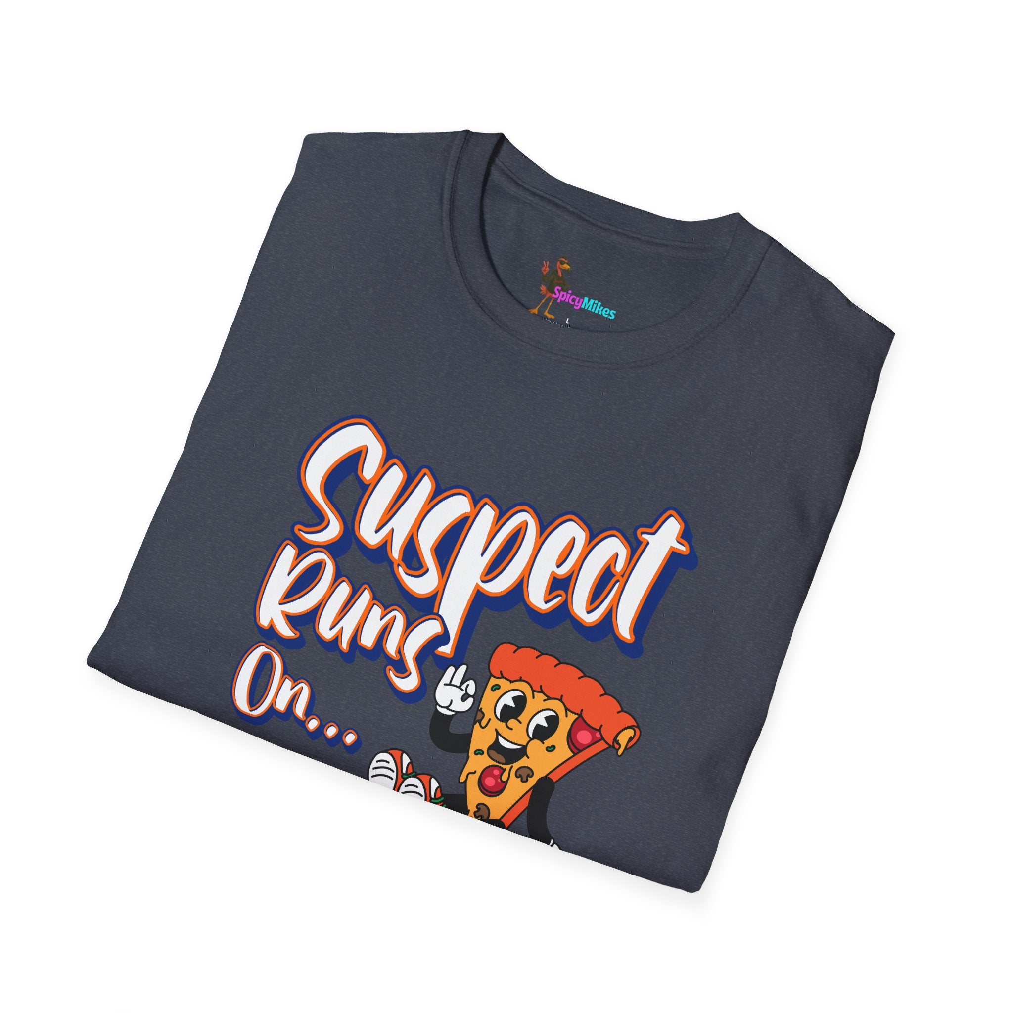 Suspect Runs On...Cold Pizza Graphic Tee