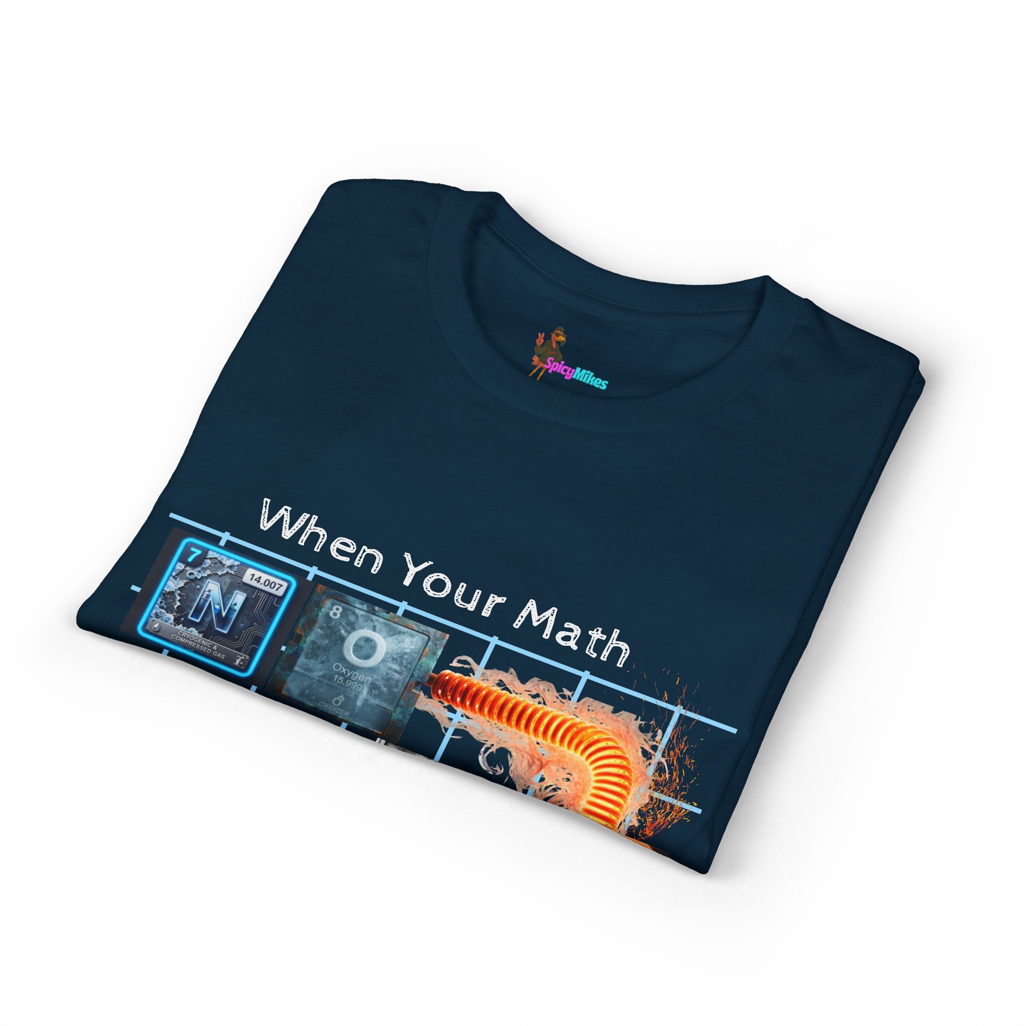 Periodic table "No Cap" When Your Math Ain't Mathing T-Shirt — Funny Math Meme Tee