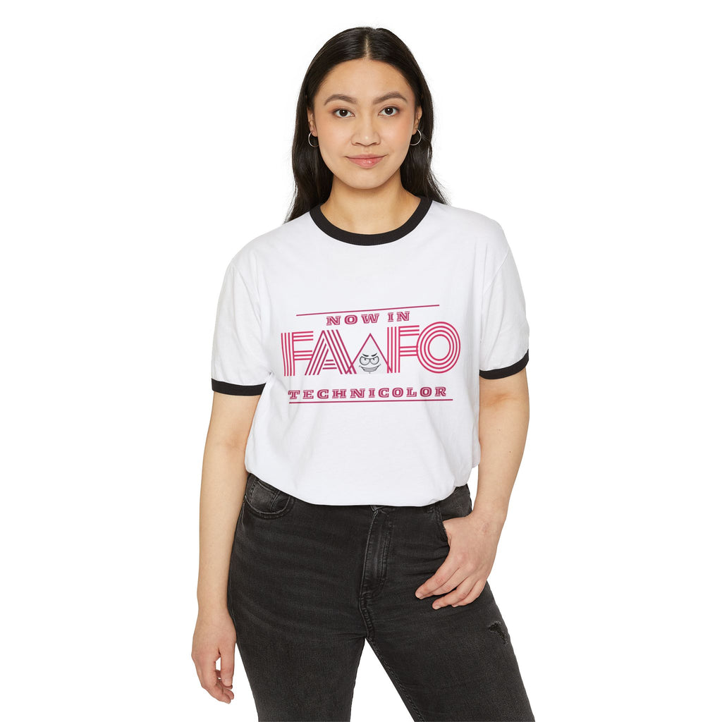 FAAFO Now in Technicolor Ringer T-Shirt