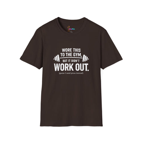 "Wore This to the Gym but It Didn’t Work Out (I Needed Pizza)" Gym Humor T-Shirt