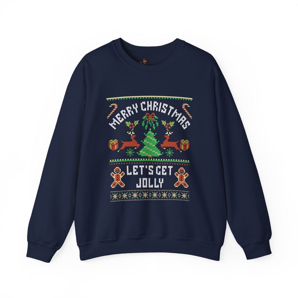 Christmas 'Let's Get Jolly' Crewneck Ugly Sweatshirt